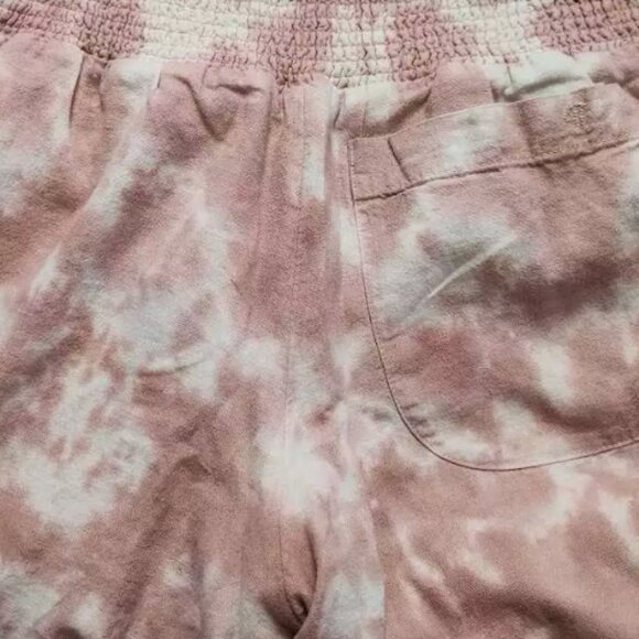Brand New by Anthropologie The Reese Tie-Dye Smocked Pull-On Barrel Pants - Picture 5 of 7